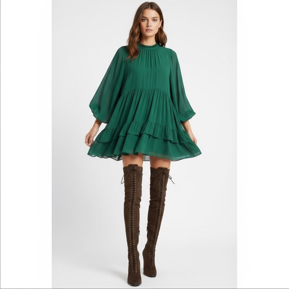 JEFFREY CAMPBELL Olianna Thigh- high lace-up riding boots - Picture 3 of 16